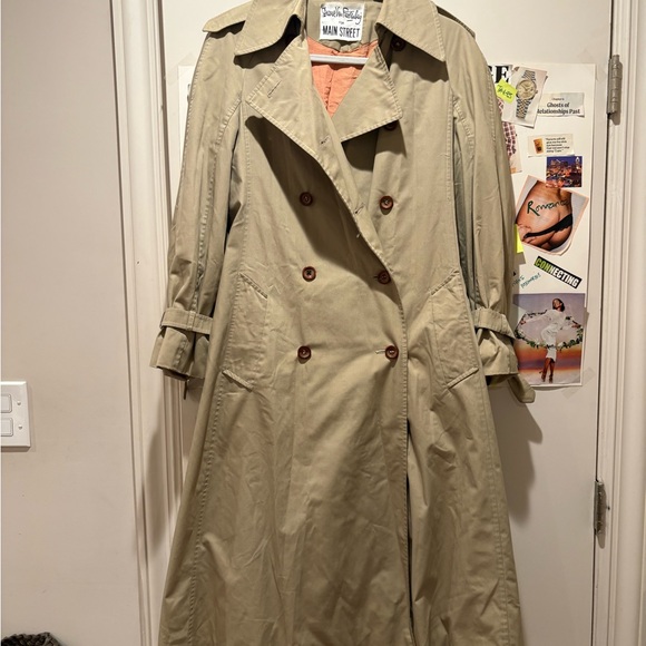 VTG Diane Von Furstenberg Beige Trench Coat - Picture 15 of 16